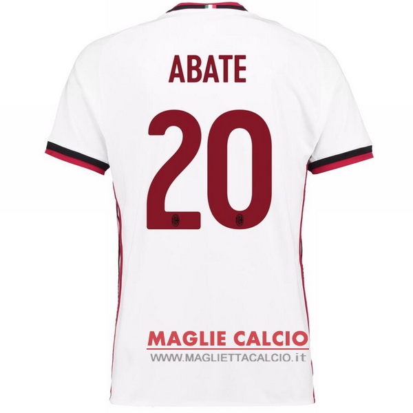 nuova maglietta ac milan 2017-2018 abate 20 seconda